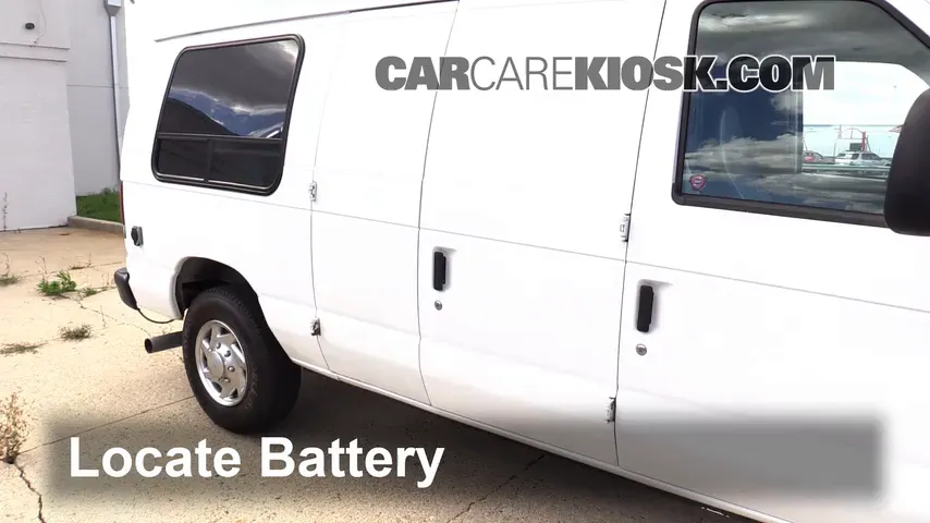 2008 Ford E-350 Super Duty 6.0L V8 Turbo Diesel Extended Cargo Van (3 Door) Batterie